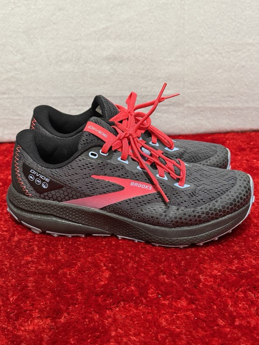 Brooks Women's Divide 3 Gray Pink Blue Running Sneakers Size 8